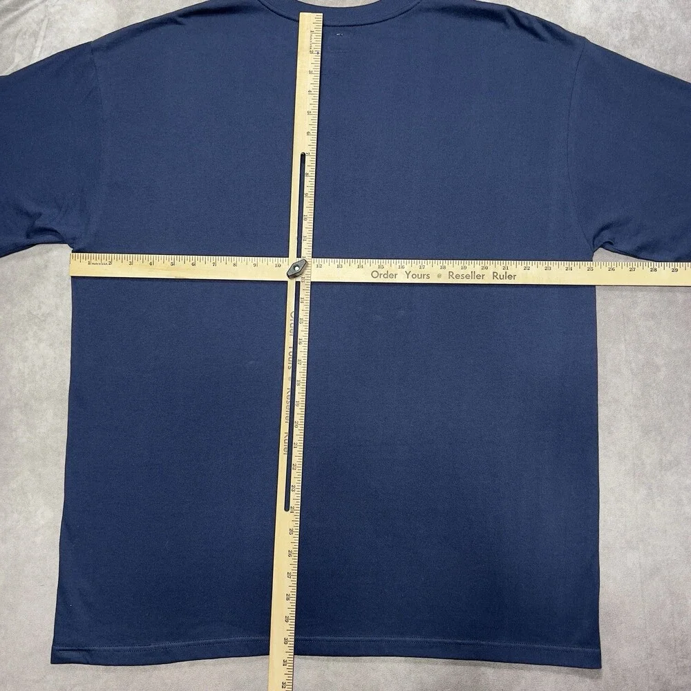 VTG Adidas T-Shirt Men XL Navy I Love Barcelona Gaudi Trefoil Y2K City Flocked